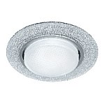 Светильник потолочный встраиваемый со светодиодной подсветкой 20LED*2835 SMD 4000K, 15W GX53, без лампы, прозрачный, хром CD4046 с драйвером в компле 41908 - фото 30246