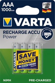 VARTA ACCU Аккумулятор AАA Bl-4 1000mAh (Ni-Mh) 5703 , (4/40) 4008496773862 - фото 30410