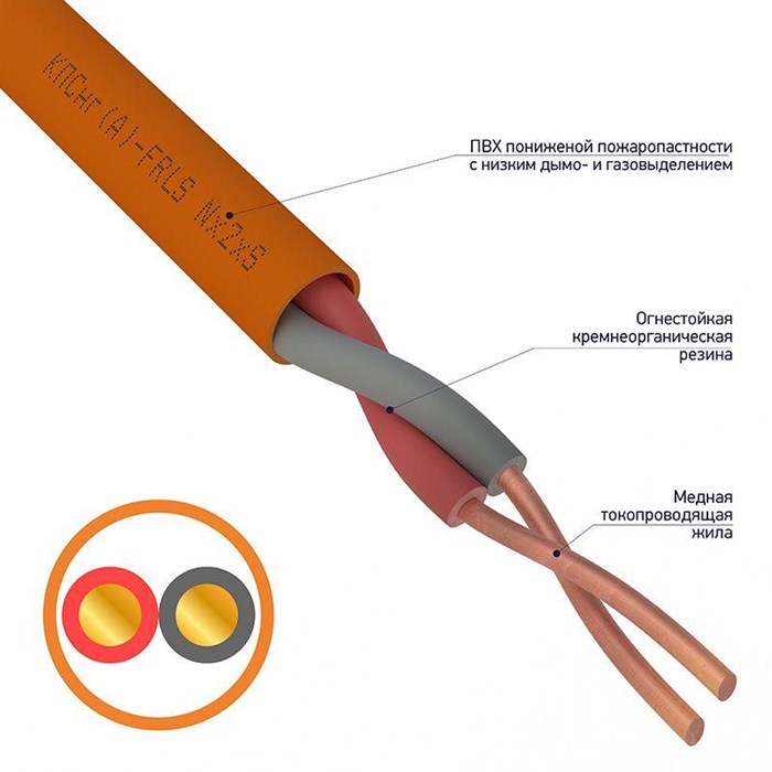 Кабель КПСнг(А)-FRLS 1х2х1.0мм² 01-4904 - фото 30815