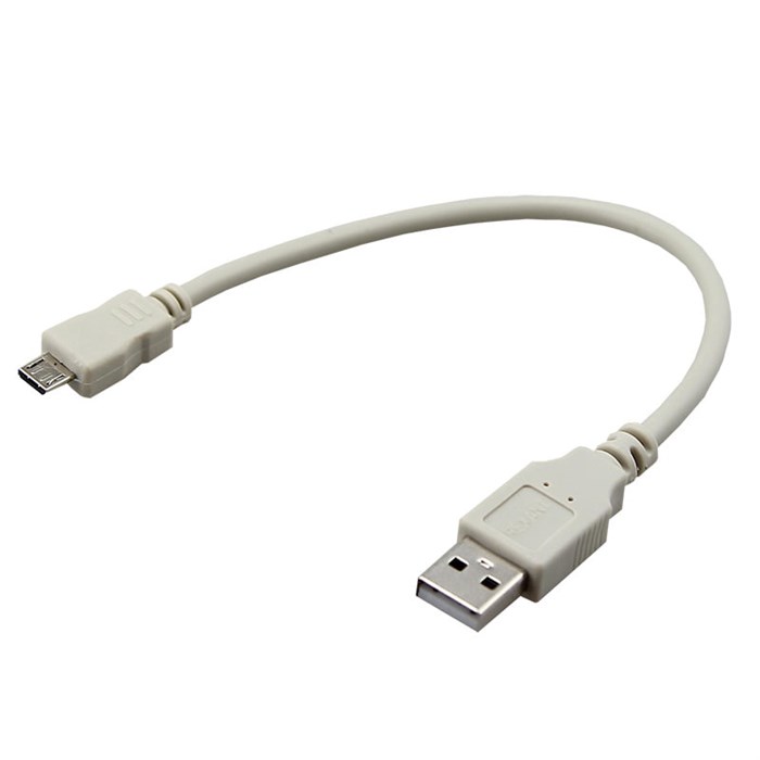 Rexant Кабель micro USB (male) штекер - USB-A (male) штекер, длина 0,2 метра, белый (PE пакет) 18-1162 - фото 31905