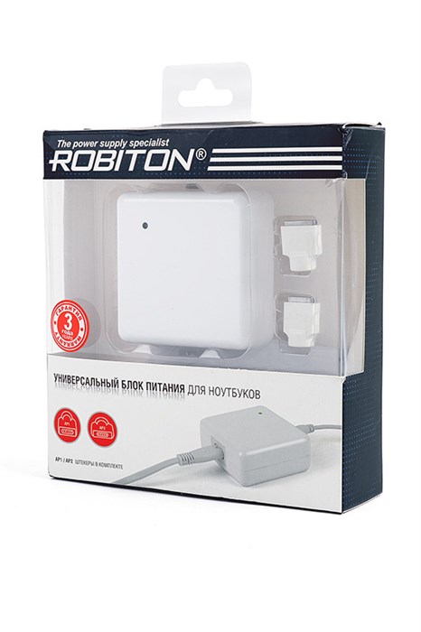 ROBITON Адаптер/блок питания AMS85 мощность 85Вт, коннекторы Magsafe и Magsafe2 BL1 14061 - фото 33580