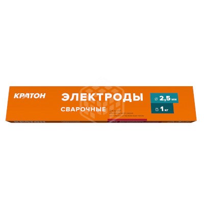 Кратон Электрод для дуговой сварки Ø2,5 мм, 1 кг УОНИ-13/55 1 19 01 024 - фото 33854