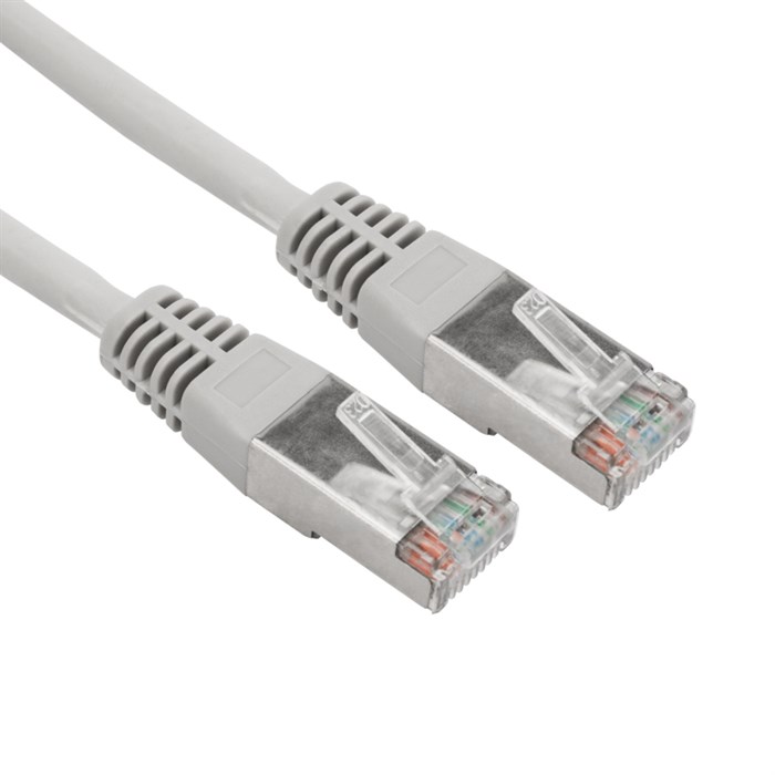 REXANT Патч-корд F/UTP, CAT 5e, RJ45-RJ45, 26AWG, LSZH, серый, 0,3м 02-0110-03 - фото 35264