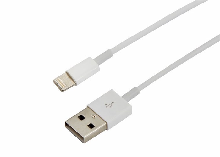 REXANT Кабель USB для iPhone 5/6/7 моделей ОРИГИНАЛ (чип MFI) 1 м белый 18-0000 18-0000 - фото 35518