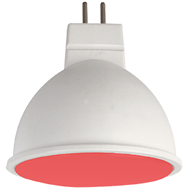 Лампа светодиодная Ecola MR16   LED color  7,0W  220V GU5.3 Red Красный матовая 47x50  [M2TR70ELC] M2TR70ELC - фото 36534