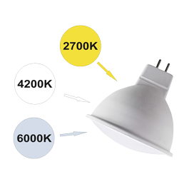 Ecola MR16 LED Premium 8,0W 220V GU5.3 с изменяемой цв.темп. (6500/4200/2700K) матовая 48x50 M2FT80ELC - фото 36542