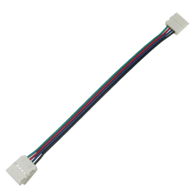 Ecola LED strip connector соед. кабель с двумя 4-х конт. зажимными разъемами 10mm 15 см. SC41C2ESB - фото 36590