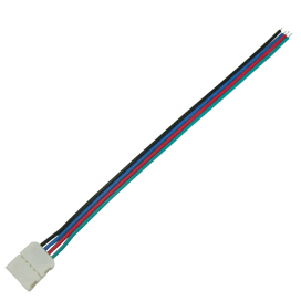 Ecola LED strip connector соед. кабель с одним 4-х конт. зажимным разъемом 10mm 15 см. SC41C1ESB - фото 36592