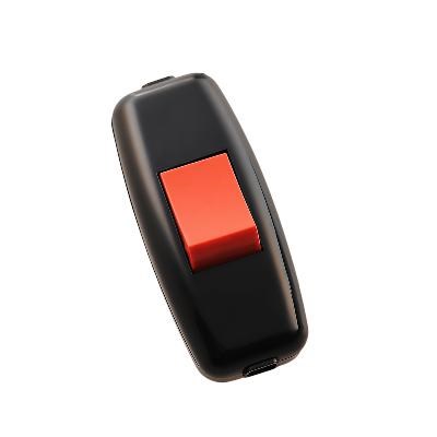 LEZARD Выключатель для бра Accessories навесной черн./красн. 715-1121-611 - фото 36807