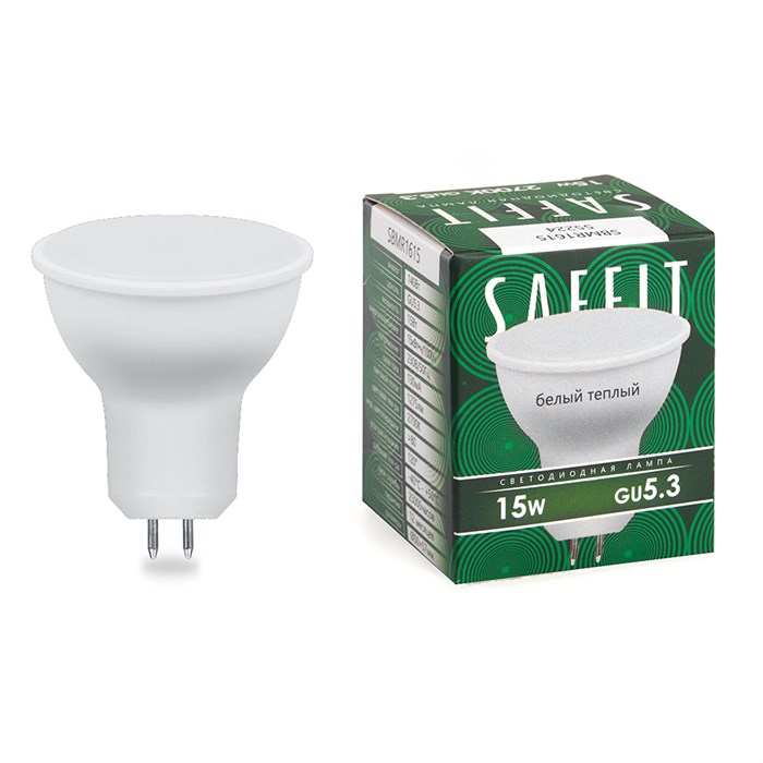 SAFFIT Лампа светодиодная, 15W 230V GU5.3 2700K MR16, SBMR1615 55224 - фото 37660