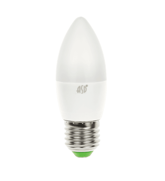 ASD Лампа светодиодная LED-Свеча-standard 5Вт 160-260В Е27 450Лм 4690612003900 - фото 37944