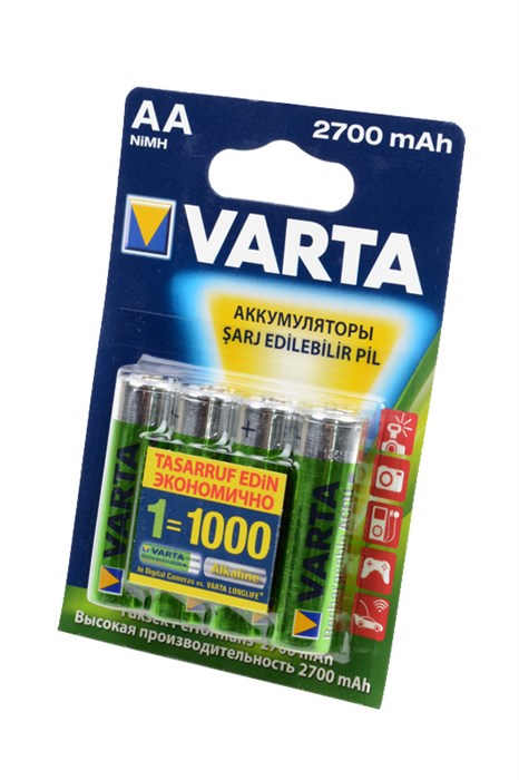 VARTA Аккумулятор 5706 AA 2700мАч BL4 13791 - фото 38734