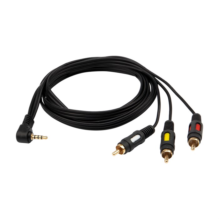 REXANT Шнур Стерео 3,5мм 4C - 3 RCA, 1,5м, двухцветный штекер Gold 17-4412 - фото 38763