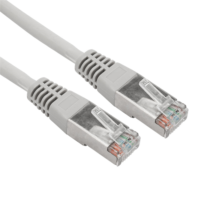 REXANT Патч-корд F/UTP категория 6, RJ45-RJ45, экранированный, 26AWG, LSZH, серый, 0.3 м 02-0210-03 - фото 39108