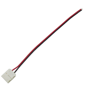 Ecola LED strip connector соед. кабель с одним 2-х конт. зажимным разъемом 10mm 15 см. SC21C1ESB - фото 41551