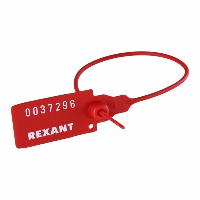 REXANT Пломба пластиковая номерная 220 мм красная 07-6111 - фото 41840