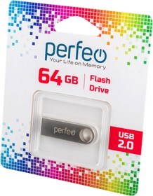 PERFEO Носитель информации PF-M07MS064 USB 64GB M07 Metal Series BL1 18740 - фото 42699