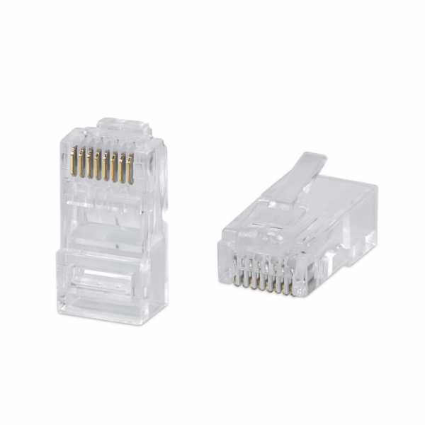 RIPO Коннектор RJ-45 (8P8C) cat.6 покрытие 3мкд, универсальные ножи 003-400023 - фото 43391