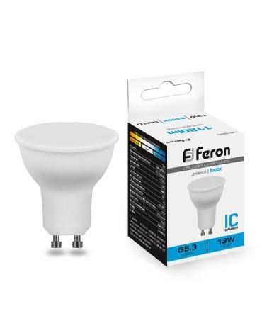 Feron Лампа светодиодная, (13W) 230V GU10 6400K MR16, LB-960 38193 - фото 43801