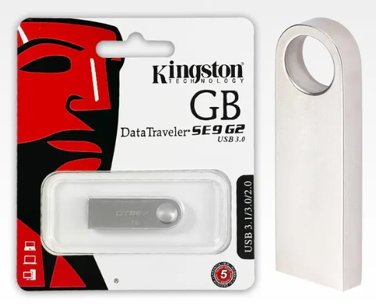 Kingston Флешка USB 3.1/3.0/2.0 Data Traveler SE9 G2 1 ТБ, серебристый 6604357C - фото 44339