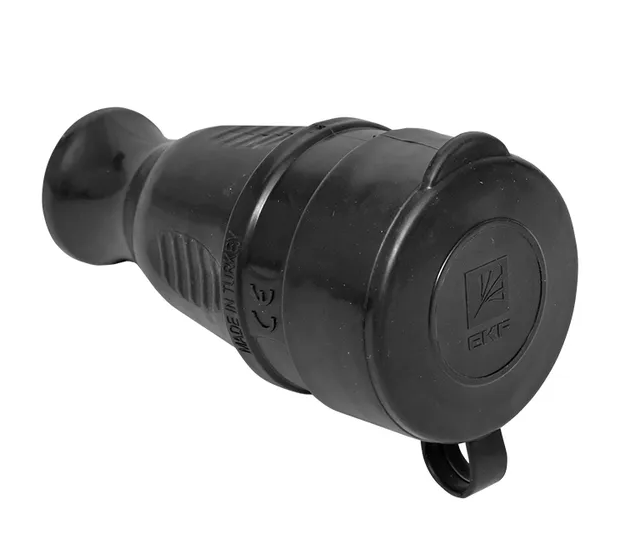 EKF PROxima Розетка ( Гнездо ) переносная с защитной крышкой каучуковая 230В 2P+PE 16A IP44 RPS-012-16-230-44-r - фото 45762