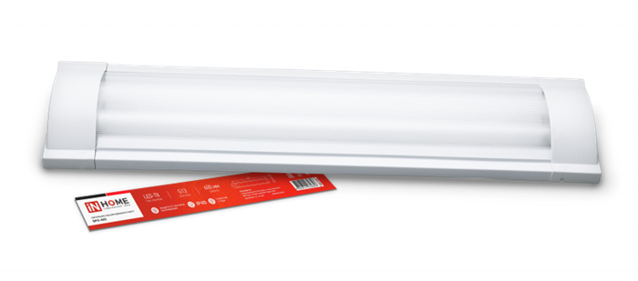 IN HOME Светильник под светодиодную лампу SPO-405 2xLED-Т8-600 G13 IP40 600мм 4690612032658 - фото 45781