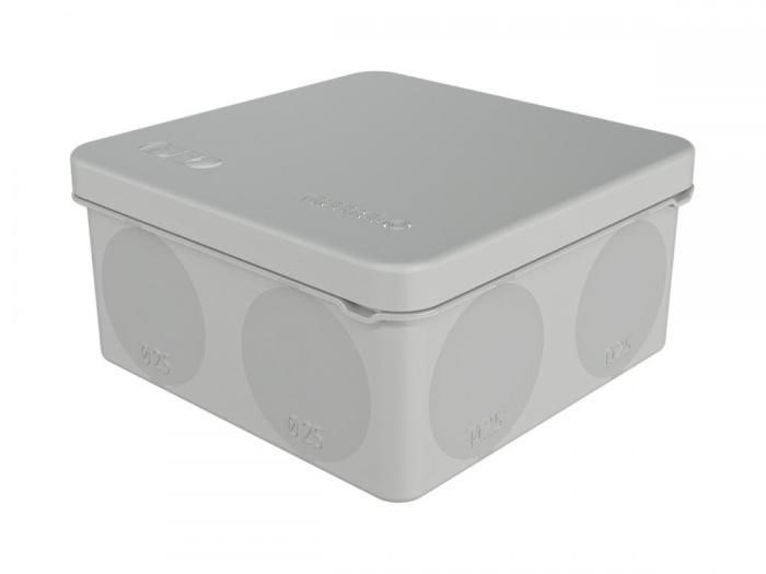 GREENEL PRO Коробка распределительная двухкомпонентная 80х80х40 мм, IP67, цвет-серый GE42435 - фото 46094