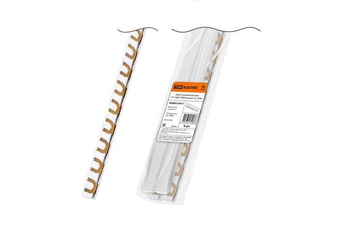 TDM Шина соединительная 1П 100A FORK (вилка) 1м. SQ0802-0013 - фото 46148