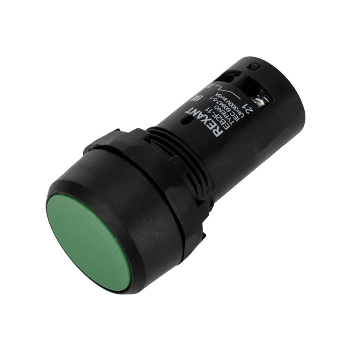 REXANT Кнопка EB22 возвратная зеленая NO+NC 230 В 36-5531 - фото 46717