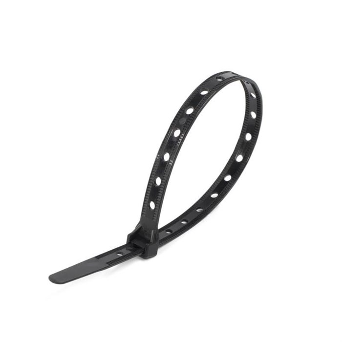 Fortisflex Хомут нейлоновый КСО"Multihole" 10х280 черн. (уп.100шт) 81157 - фото 46876