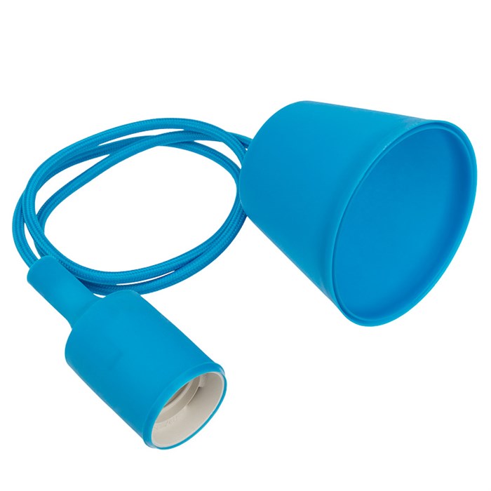 REXANT/INHome Патрон E27 силиконовый со шнуром 1 м, синий 11-8885   4690612008714 - фото 47132