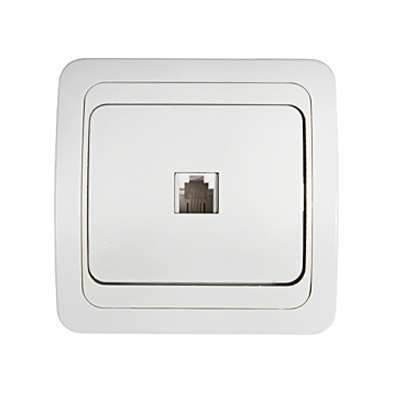 IN HOME Розетка компьютерная одинарная RJ-45 CLASSICO белая 2131 4690612034263 - фото 47243