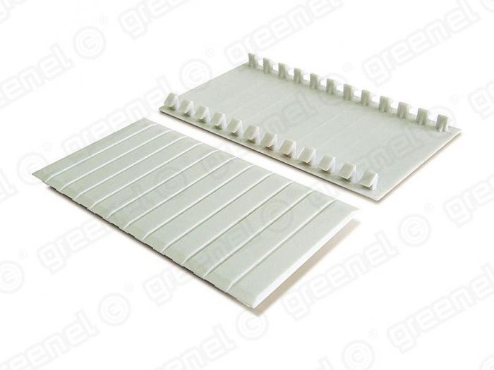 GREENEL Заглушка для щитов под автоматы, 6-ти местная, СЕРЫЙ GE60001-07 - фото 47295