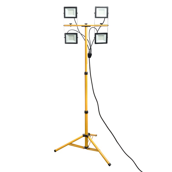 Feron Прожектор на штативе, 4*50W 6400К 220V черный IP65, LL-506 48507 - фото 47346