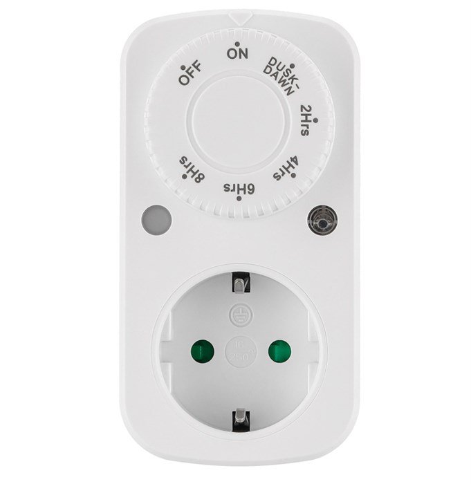 Feron Розетка с таймером (с датчиком освещенности) 3600W/16A 230V, TM28 51435 - фото 47349