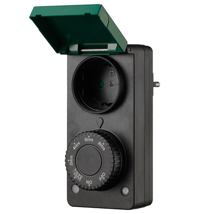 Feron Розетка с таймером (с датчиком освещенности) в защитном корпусе IP 44 2300W/10A 230V, TM29 51434 - фото 47350