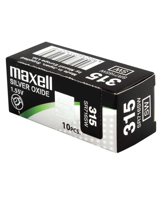 Maxell Батарейка 315 BL1 Silver Oxide 1.55V 0%Hg SR716SW - фото 47357