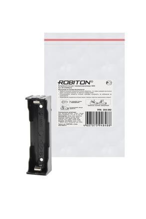 ROBITON Отсек для элементов питания Bh1x18650/pins с выводами для пайки PK1 14114 - фото 47387