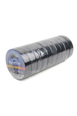 Изолента safeLine 15/10 чёрная SR10 05715 - фото 47429