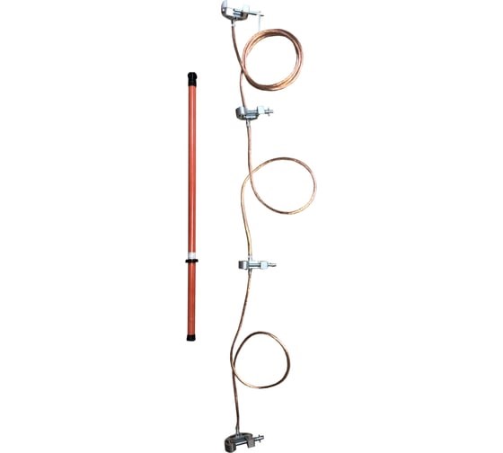 Переносное заземление ЗПП- 35 (сеч.пр.=25мм кв) для РУ 35 кВ ZPP-35-25 - фото 47478