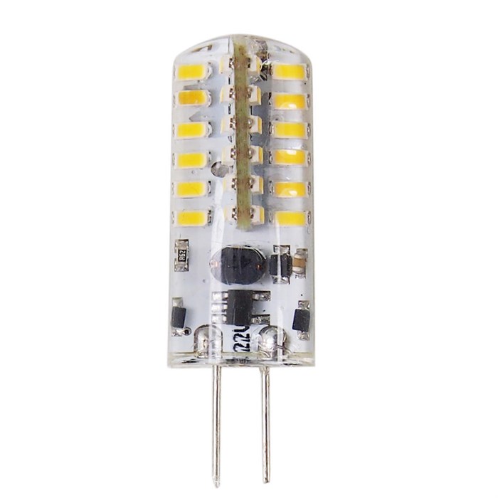 Лампа светодиодная G4 4W 200-220V белый свет 6400 К 12564 g4-3014-48 - фото 47534