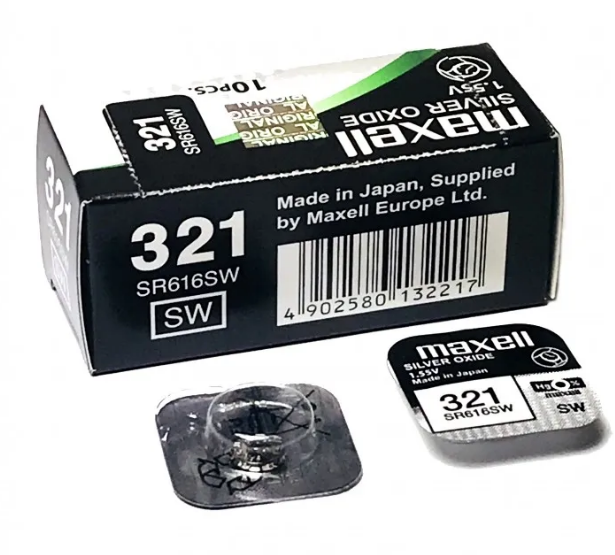 Maxell Батарейка 321 (SR616SW) BL1 00-00000701 - фото 47569