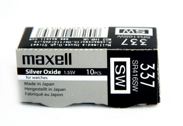 Maxell Батарейка 337 BL1 Silver Oxide 1.55V 0%Hg SR416SW - фото 47571