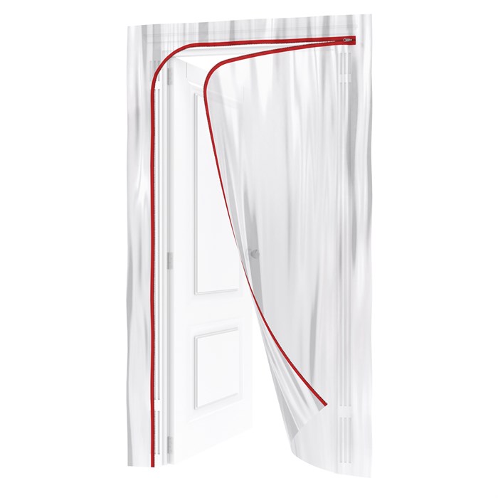 Matrix Пленочная дверь на молнии типа L,220x120cm, с малярной лентой 2,5смх10м 88758