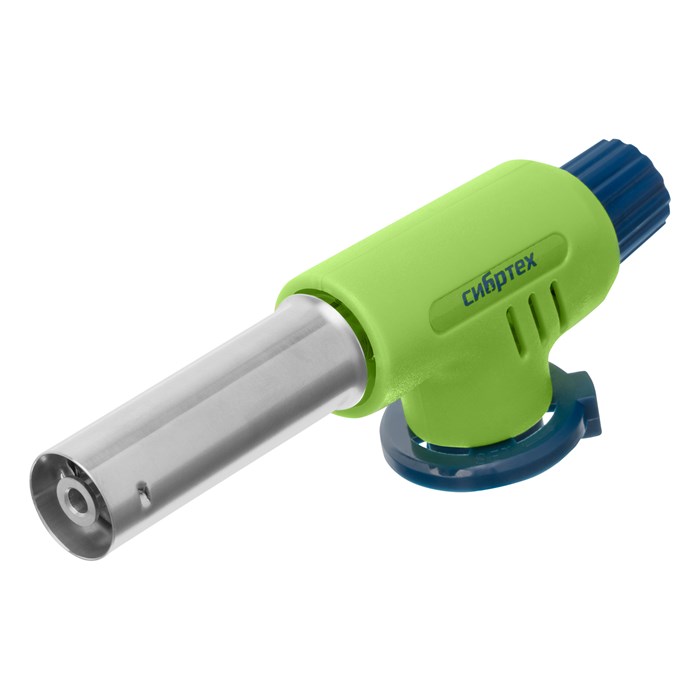 Сибртех Горелка газовая на бутановый баллон, пьезоподжиг 91420