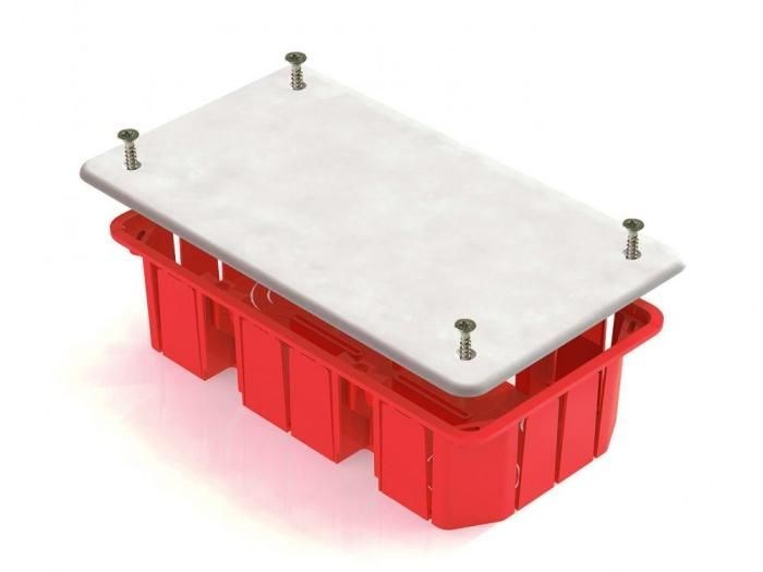 GREENEL Коробка распаячная для бетона 176*92*45 длинная (70шт) GE41006