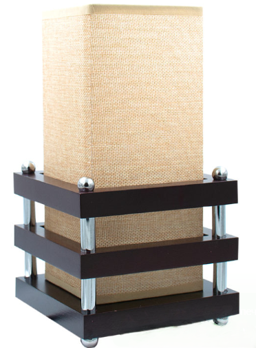 Настольный прикроватный светильник КВАДРАТ-торшер 40Вт бежевый   НТ0064 SP-04580