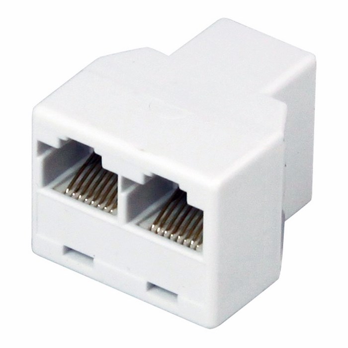 REXANT Двойник компьютерный RJ-45(8P8C) (гнездо - 2 гнезда) 03-0103