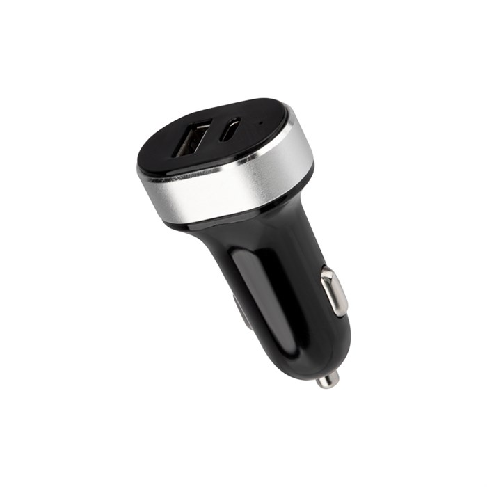 REXANT Автозарядка в прикуриватель  АЗУ USB-A+USB-C, 3.1 A черная 18-2226