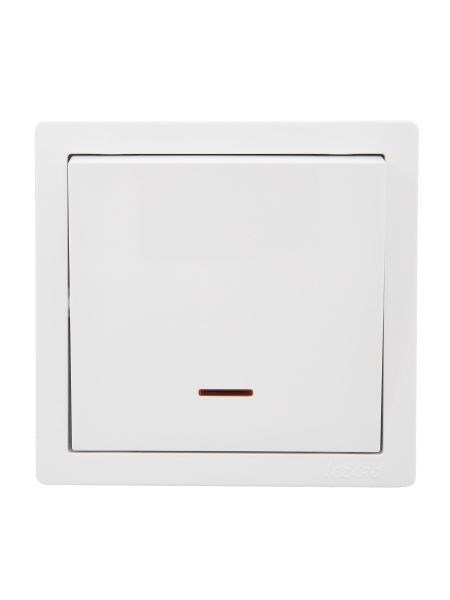 Lezard LETO Выключатель с подсветкой белый 752-0200-111